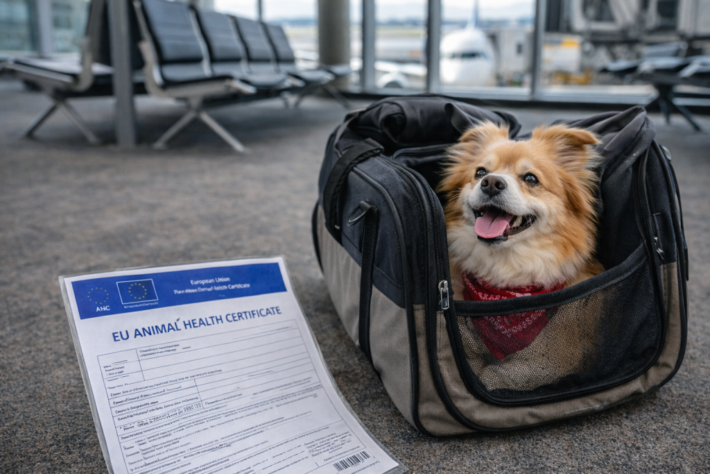 eu animal health certificate